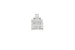 Modular RJ12 Plugs for Solid Round Cable, 6P6C, Qty 100