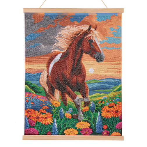 Crystal Art Scroll Kit: Majestic Horse