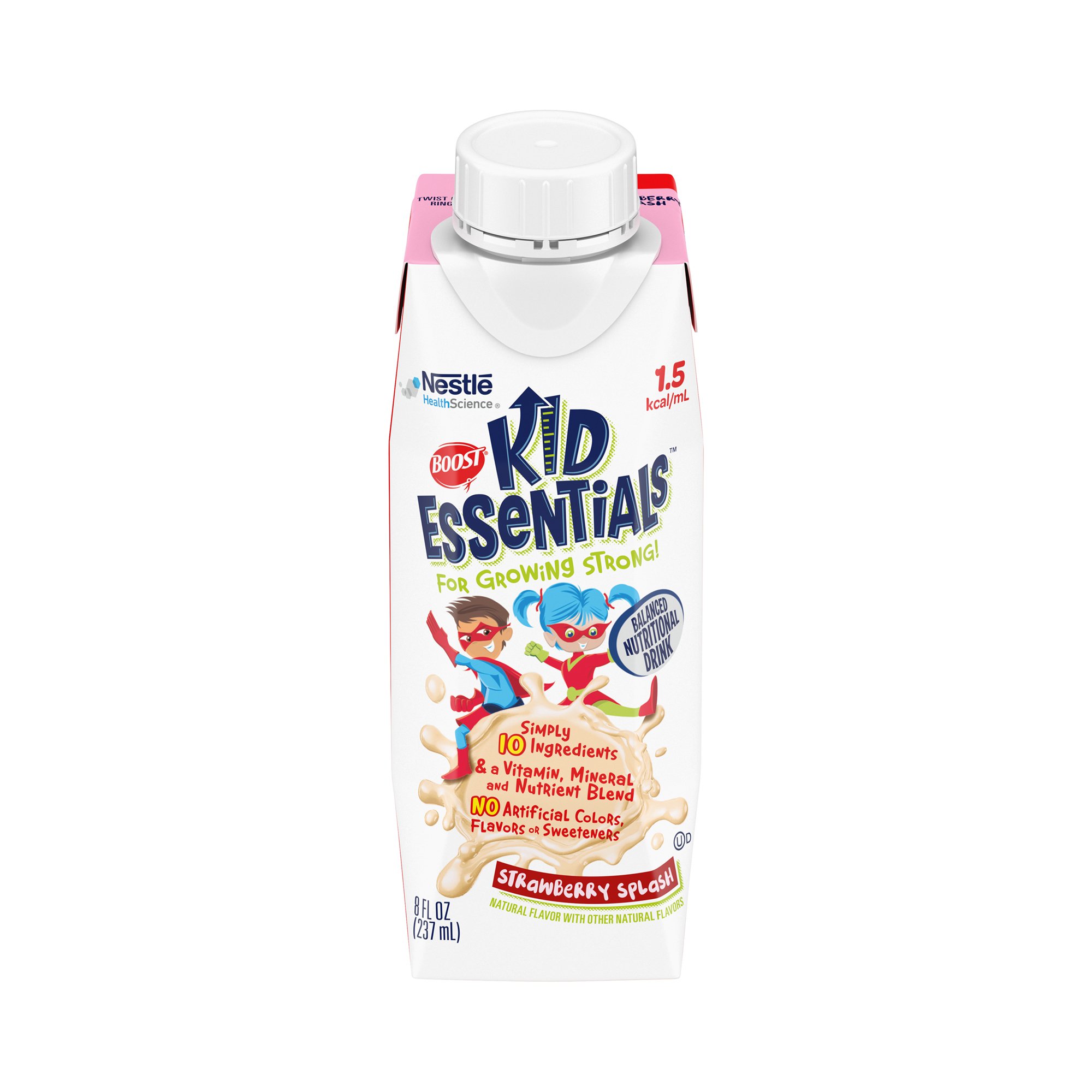 Boost Kid Essentials 1.5 Balanced Nutritional Drink, Strawberry, 8-oz. Carton MK 1178511