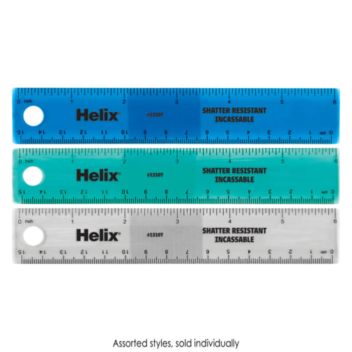 Shatter Resistant Ruler 6"