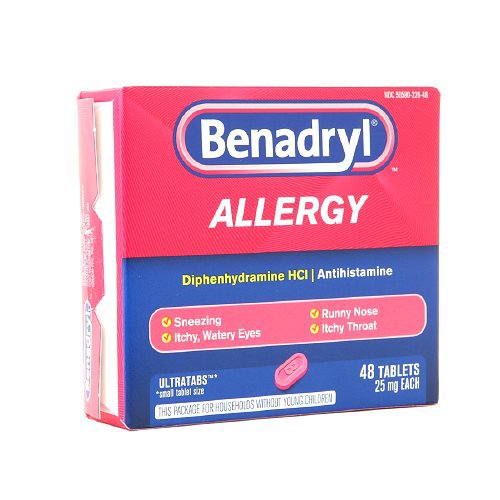 Benadryl Diphenhydramine Allergy Relief MK 831711