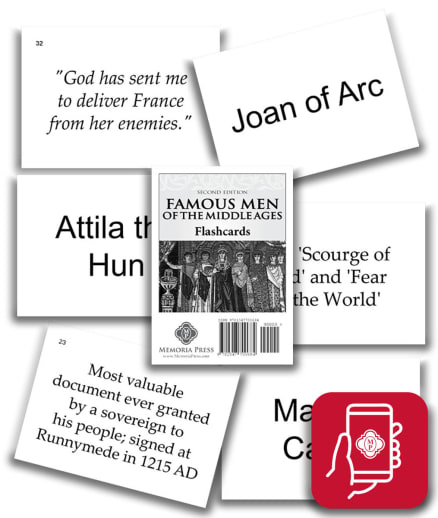 App Access: Memoria Press Famous Men of the Middle Ages Flashcards