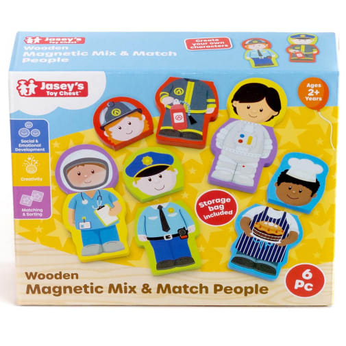 Wooden Magnetic Mix & Match People