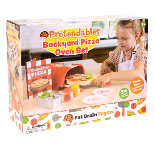 Pretendables Backyard Pizza Oven Set | Fat Brain Toys