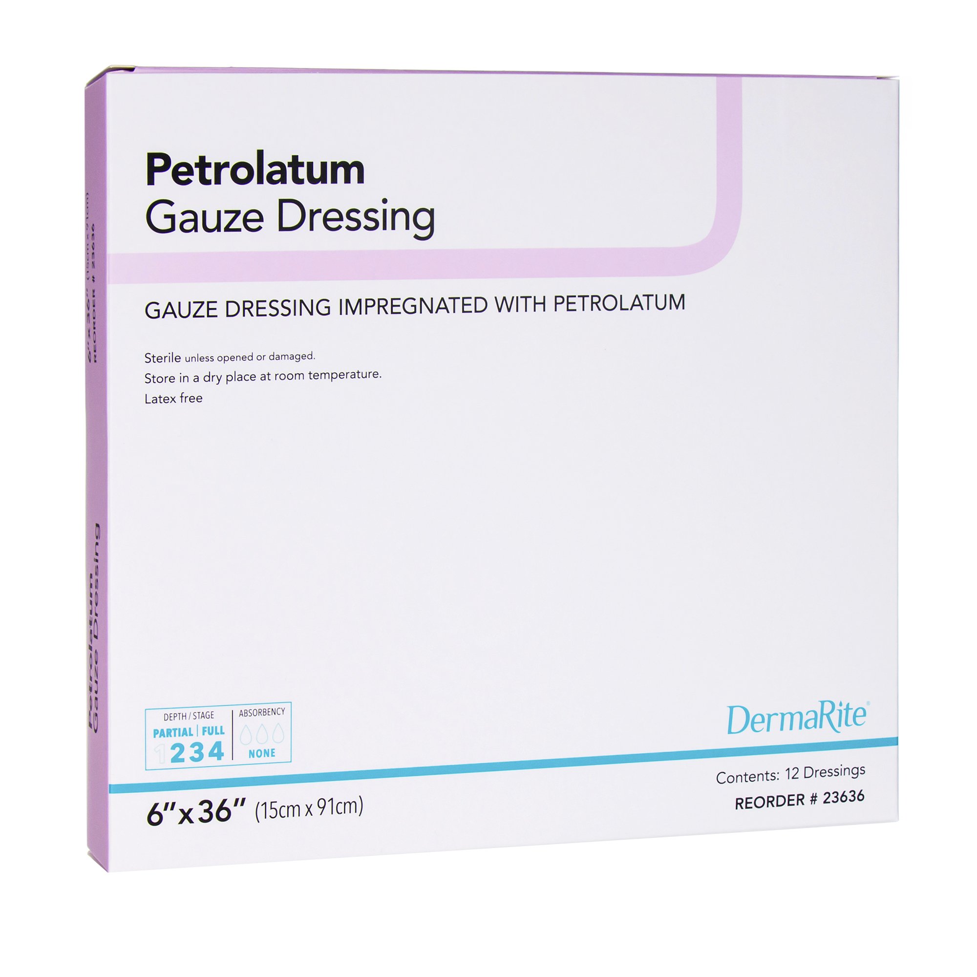 DermaRite Petrolatum Impregnated Dressing, 6 x 36 Inch MK 946699