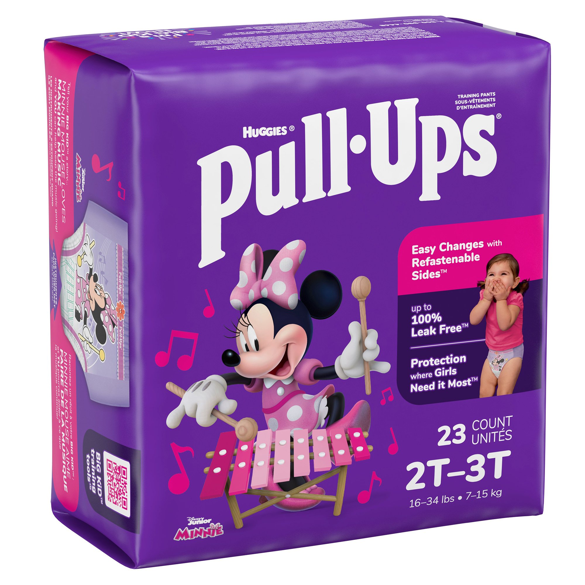 Pull-Ups Learning Designs for Girls Training Pants, 2T to 3T MK 1160317