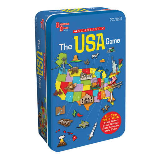 Scholastic USA Game Tin