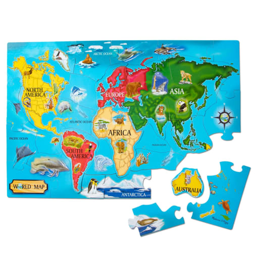 Melissa & Doug World Map Floor Puzzle