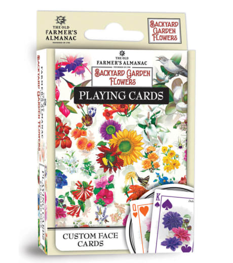 Farmer's Almanac Flowers Playing Cards