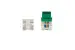 Cat6A RJ45 110 Type Keystone Jack, Green