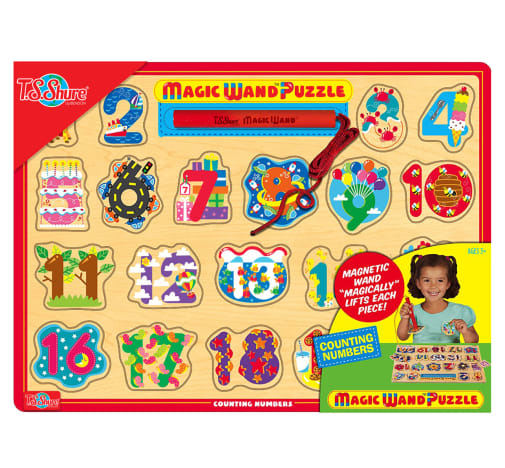 Magic Wand Wooden Magnetic Puzzle - Numbers