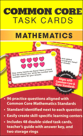 Common Core Math Task Cards Grade K