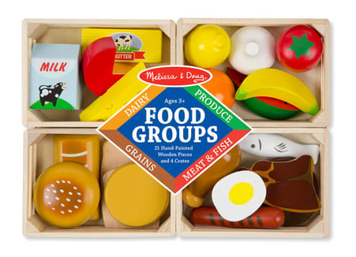Melissa & Doug Food Groups Wooden Play Food