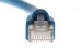 Cat6A Shielded Ethernet Patch Cable, Half-moon Boot, 2 ft, Blue