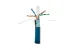 Cat6 Bulk Ethernet Cable, Shielded, Solid, CMR, Spool, 1000 ft, 550 Mhz, Blue