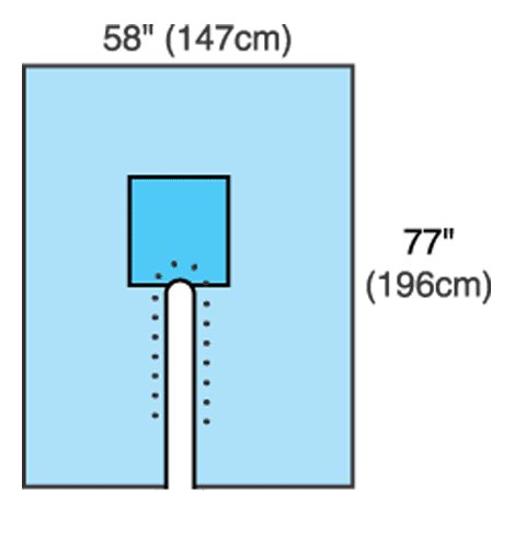 Cardinal Health Sterile Split Drape, 77 x 120 Inch MK 374569