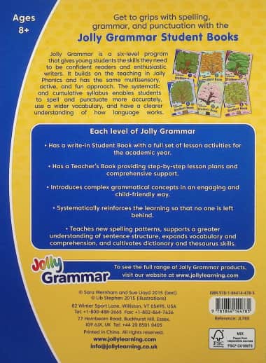 Jolly Phonics Grammar 4 Student Book (Print Letters)