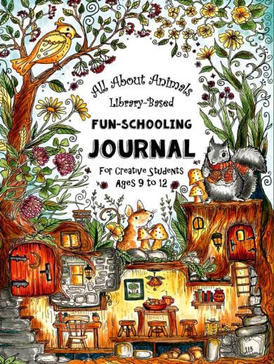 All About Animals Library Based Fun-Schooling Journal