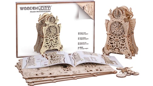 Wooden City - Magic Clock Model