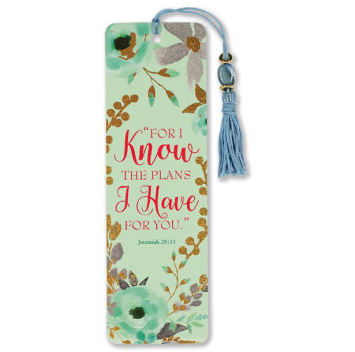 For I Know the Plans I Have for You Beaded Bookmark