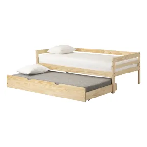 Cama de dìa de madera maciza con cama nido