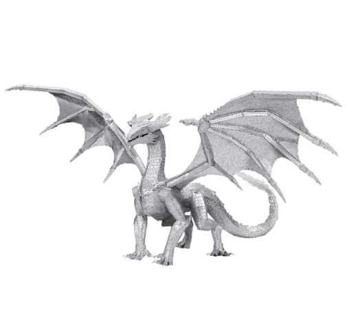 Steel Dragon - Color (Metal Earth 3D Laser Cut Model)