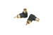 RCA Male to Female Right Angle Adapter, Black