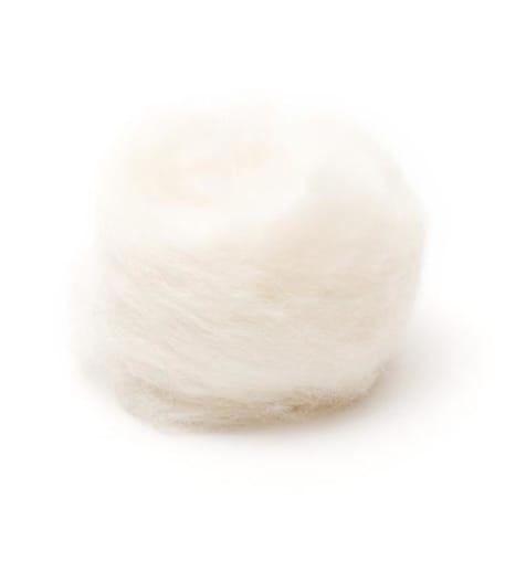Woolpets Wool Roving (1 oz. bag) - White