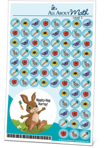 All About Math Level 1 Stickers
