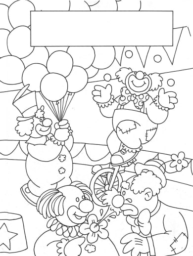 Clowns Big Bare Book (8-3/8" x 11")