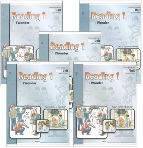 Christian Light I Wonder Reading 1 LightUnits Only Set Sunrise 2nd Edition