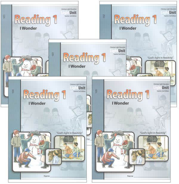 Christian Light I Wonder Reading 1 LightUnits Only Set Sunrise 2nd Edition