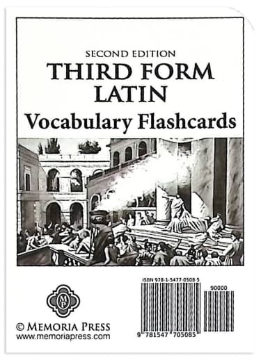 Memoria Press Third Form Latin Vocabulary Flashcards (2nd Edition)
