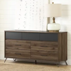 Commode de rangement double avec 7 tiroirs