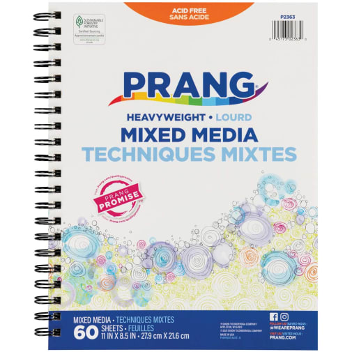 Prang (Formerly Art Street)  Mixed Media Journal (11" x 8.5") 60 sheets