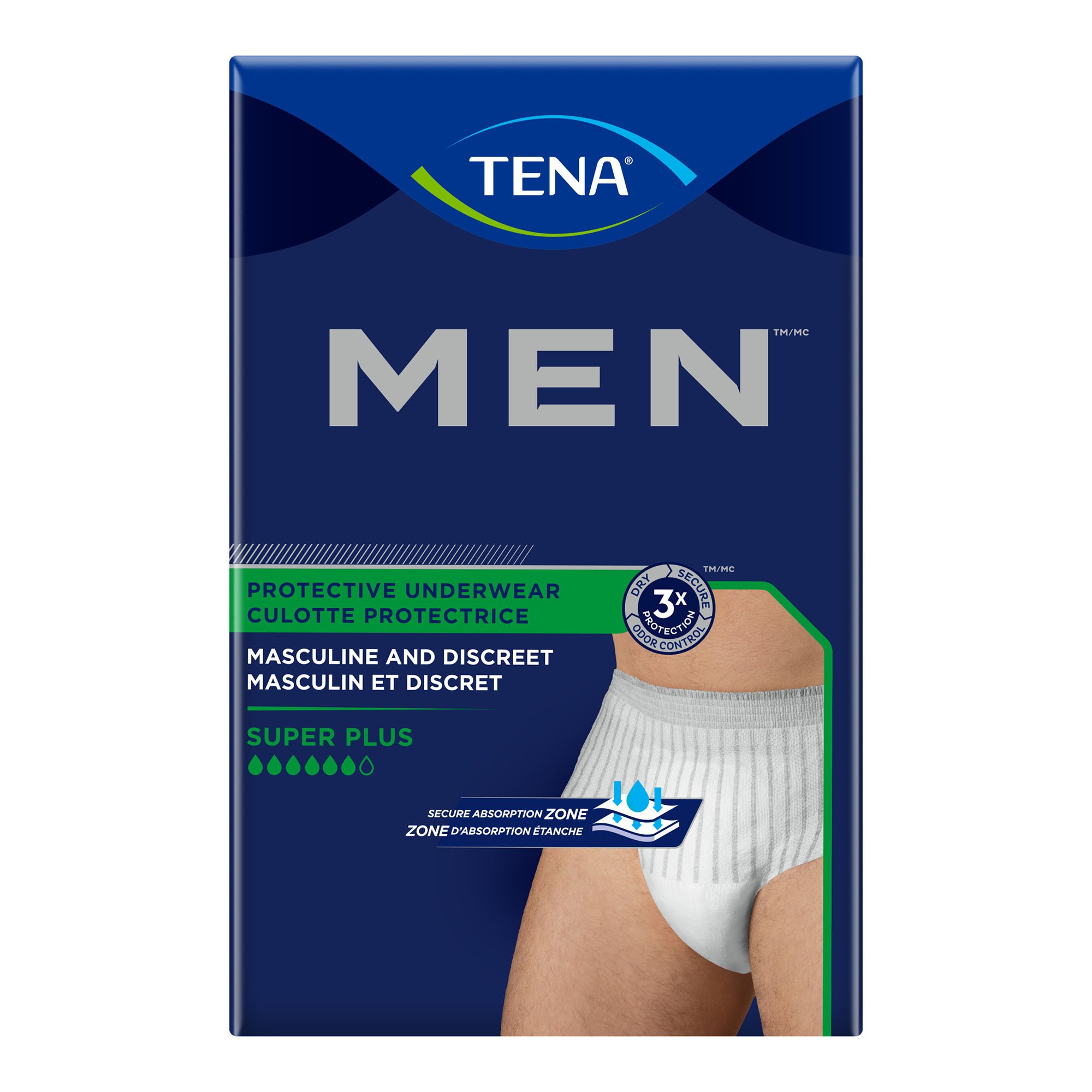 Tena Men Super Plus Protective Underwear, Small / Medium MK 738749