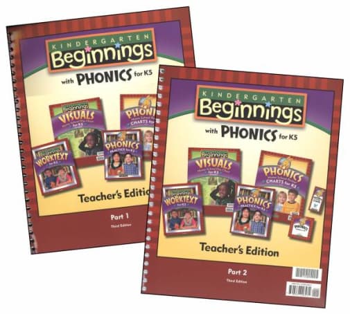 BJU Press K5 Beginnings Teacher Edition A & B 3rd Edition