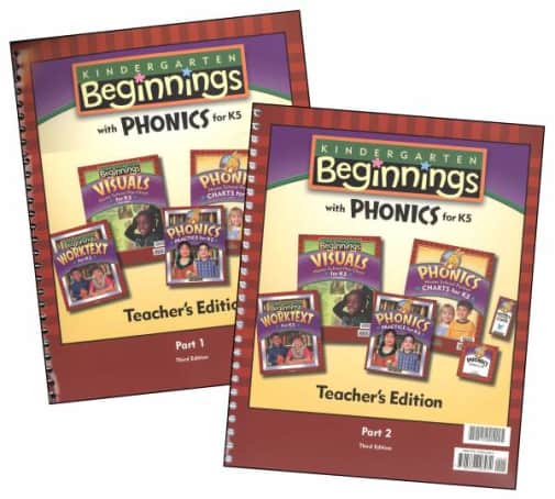 BJU Press K5 Beginnings Teacher Edition A & B 3rd Edition