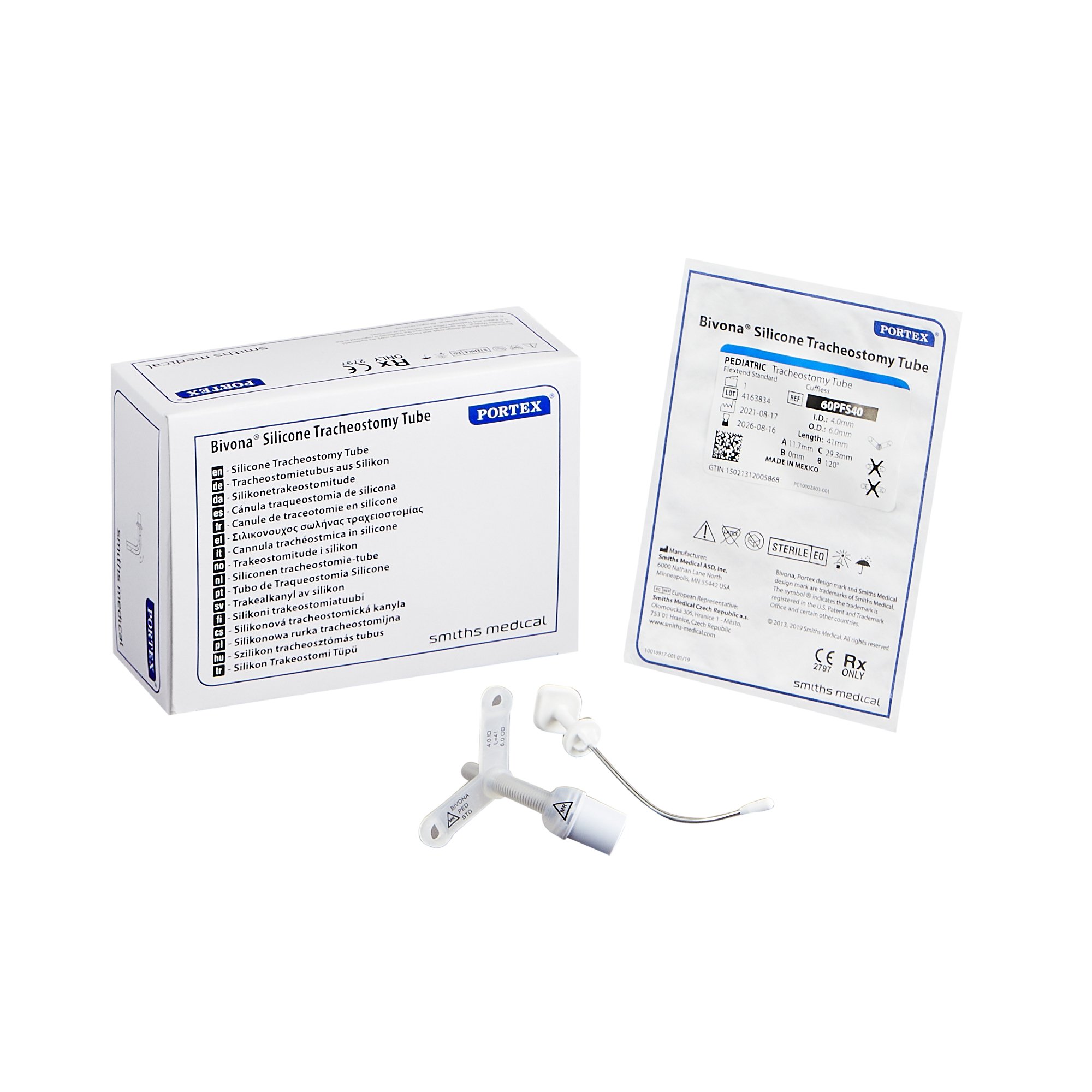 Bivona FlexTend Plus Pediatric Tracheostomy Tube, Size 4 MK 368143