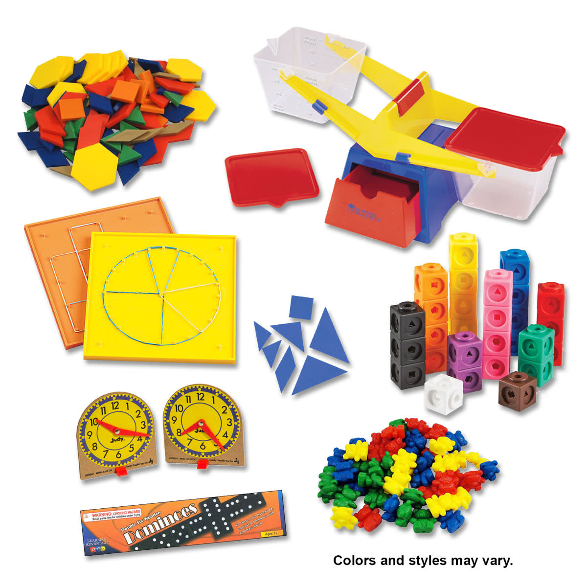 Manipulative Kit K (Basic Plastic Pattern Blocks, NO Optional Items)