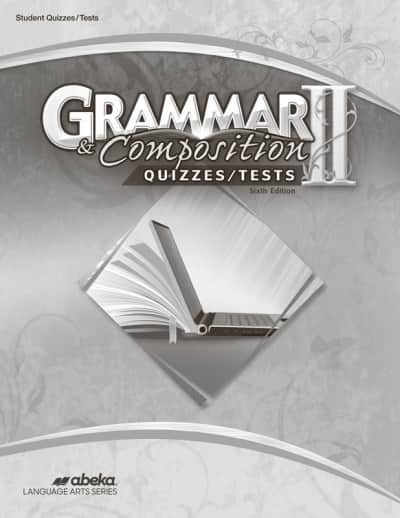 Abeka Grammar and Composition II Student Test and Quiz Book