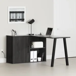 L-Shaped Desk with Power Bar