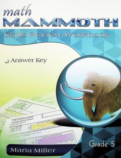 Math Mammoth Grade 5 Color Skills Review Workbook Answer Key (2023 Edition)