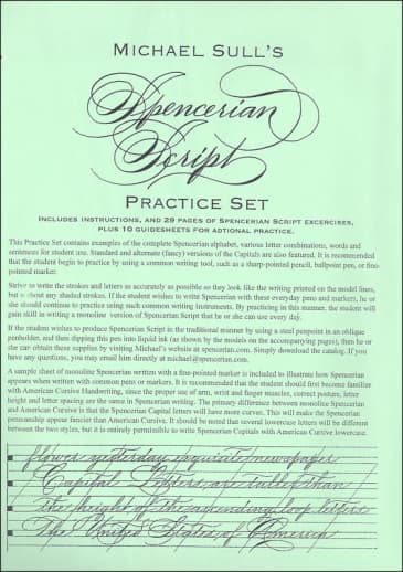Spencerian Practice Set