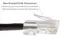 Cat6 Ethernet Patch Cable, Non-Booted, UTP, 3 ft, Black