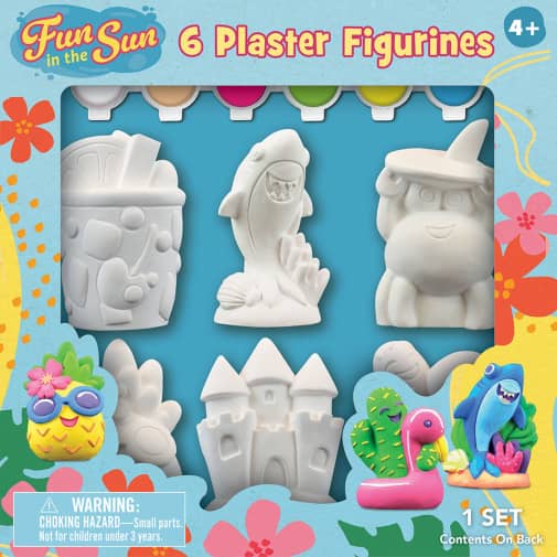 Fun in the Sun - Plaster Figurine Paint Set