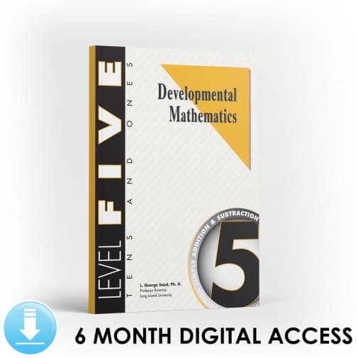 Developmental Math: Level 5 Student Workbook | Tens & Ones: Simple Additions and Subtractions (6 Month Access)