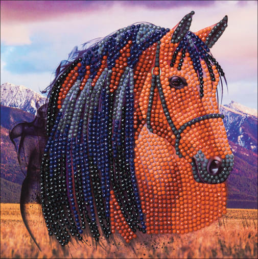 Crystal Art Card Kit - Horse