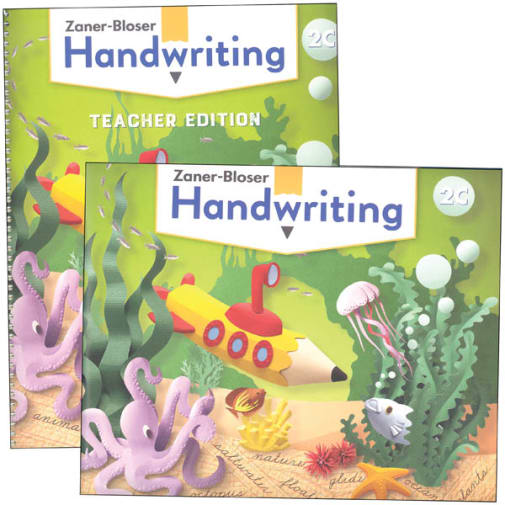 Zaner-Bloser Handwriting Grade 2C Home School Bundle - Student Edition/Teacher Edition (2020 edition)