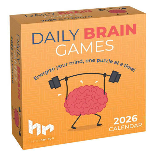 Daily Brain Games Day-to-Day 2026 Calendar